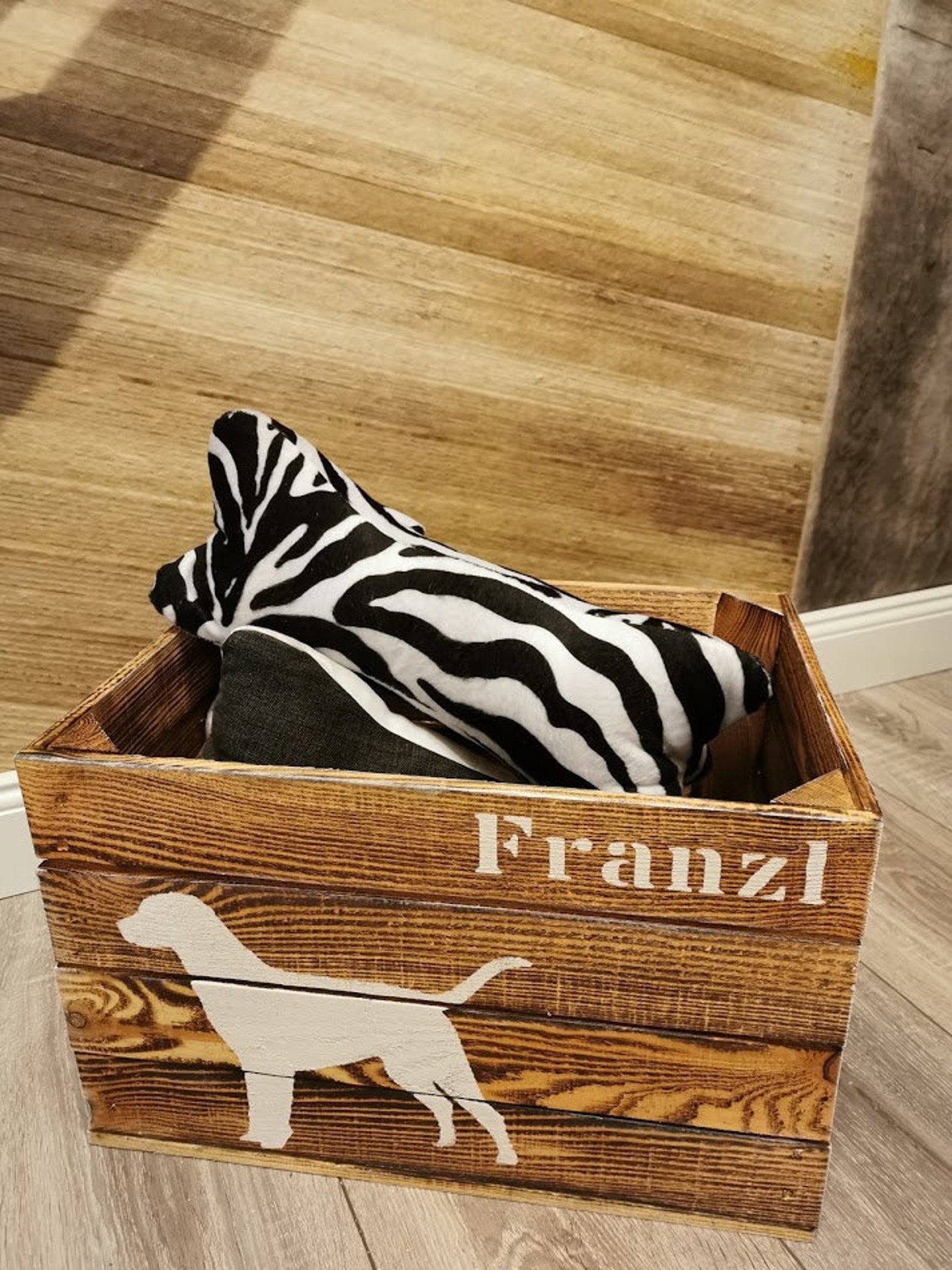 Caja de madera para juguetes para perros caja de Etsy España