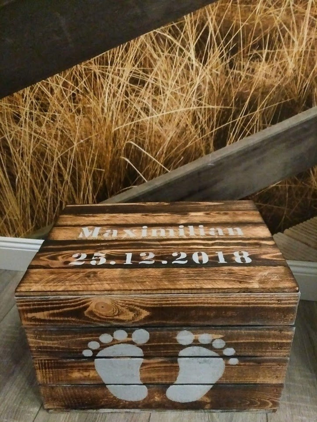 Kidslino Caja De Herramientas De Madera Personalizable Con Nombre, Juego De 7 Accesorios, Regalo Para Niños Desde 1 Año