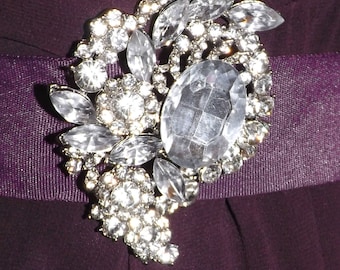 Diamante Brosche, Vintage-Stil, Braut