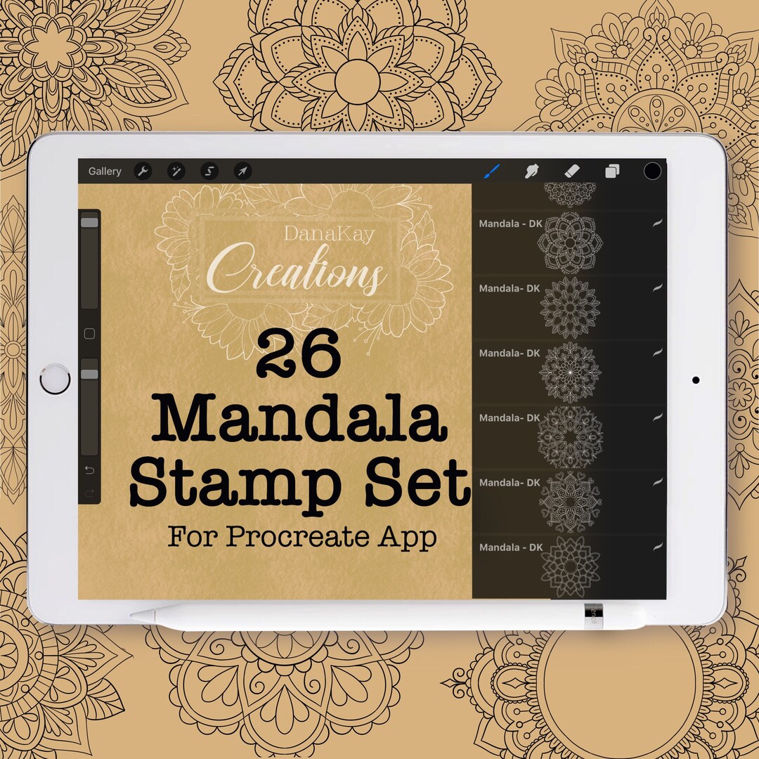 26 Mandala Stamps for Procreate (digital Download) - Etsy