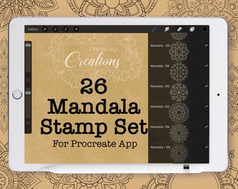 26 Mandala Stamps for Procreate (Digital Download)