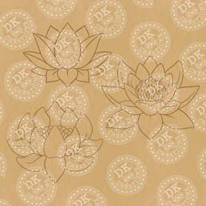 Procreate Lotus Stamp Set, Procreate Stamps, Procreate Brushes, Great for Digital Art image 6