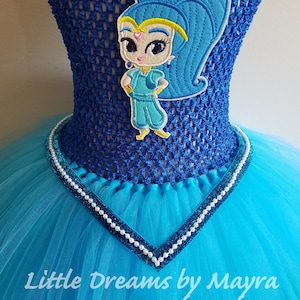 Shimmer and Shine inspired tutu dress - Shimmer and Shine inspired costume, birthday party outfit size nb to 14years