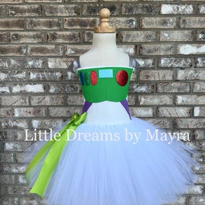 Buzz Lightyear inspired tutu dress, Toy Story inspired birthday party outfit size nb to 12years