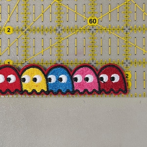 Pac-Man inspired iron on patch, Birthday party favor, 1st birthday party applique, DIY kids craft