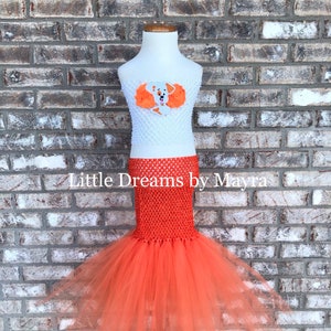 Puppy inspired birthday party costume, Mermaid inspired tutu dress size nb to 10years