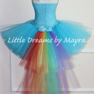 My Little Pony Rainbow dash inspired tutu dress - Rainbow dash costume inspired size nb to 12years