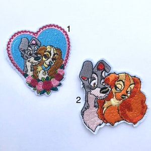 The Lady and The Tramp inspired iron on patch