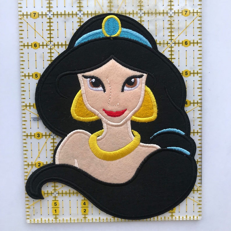 Princess Jasmine large patch inspired, Princess Jasmine iron on inspired patch image 2