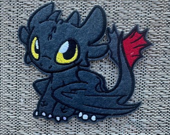 Dragon inspired iron on patch, Dragon inspired applique, Dragon birthday party favors