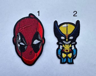 Super hero inspired iron on patch, super hero birthday party inspired applique