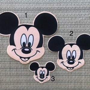 Mickey mouse inspired iron on patch, Large Mickey mouse inspired patch, Mickey birthday party inspired applique