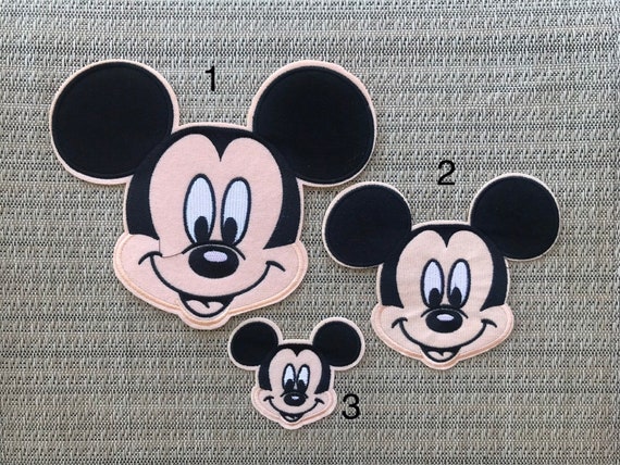 Mickey Mouse Inspired Iron on Patch, Large Mickey Mouse Inspired Patch,  Mickey Birthday Party Inspired Applique 