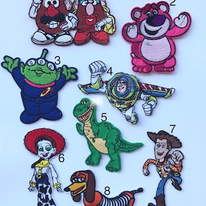 Toy story inspired iron patch, Toy story embroidery patch inspired, Toy story inspired applique