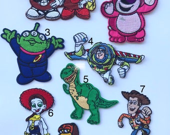 Toy story inspired iron patch, Toy story embroidery patch inspired, Toy story inspired applique