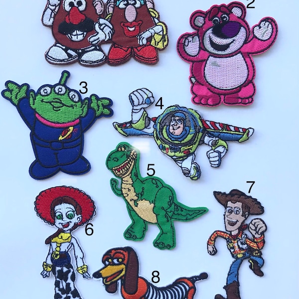 Toy story inspired iron patch, Toy story embroidery patch inspired, Toy story inspired applique