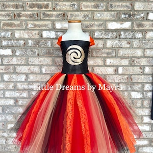 Te Ka inspired costume, Teka Moana inspired tutu costume, Princess Moana inspired birthday party dress size nb to 12 years
