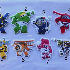Super wings iron on inspired patch, super wings birthday party inspired applique