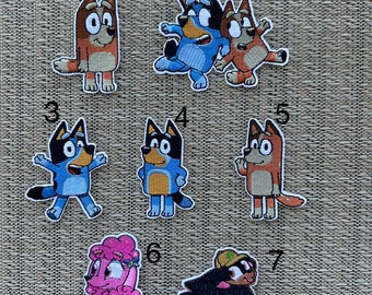 Dogs inspired iron on patch, Doggy inspired  embroidery patch