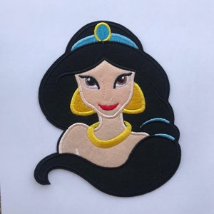Princess Jasmine large patch inspired, Princess Jasmine iron on inspired patch image 1