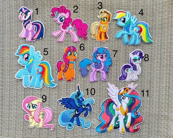 Pony inspired patch, pony embroidery iron on inspired patch, pony birthday party applique DIY craft project