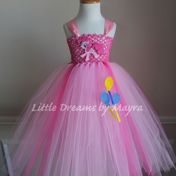 My Little Pony Pinkie Pie inspired tutu dress - Pinkie pie costume inspired size nb to 12years