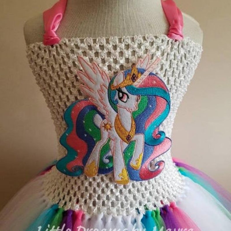 Princess Celestia Deluxe My Little Pony Girls Tutu Costume main image 1