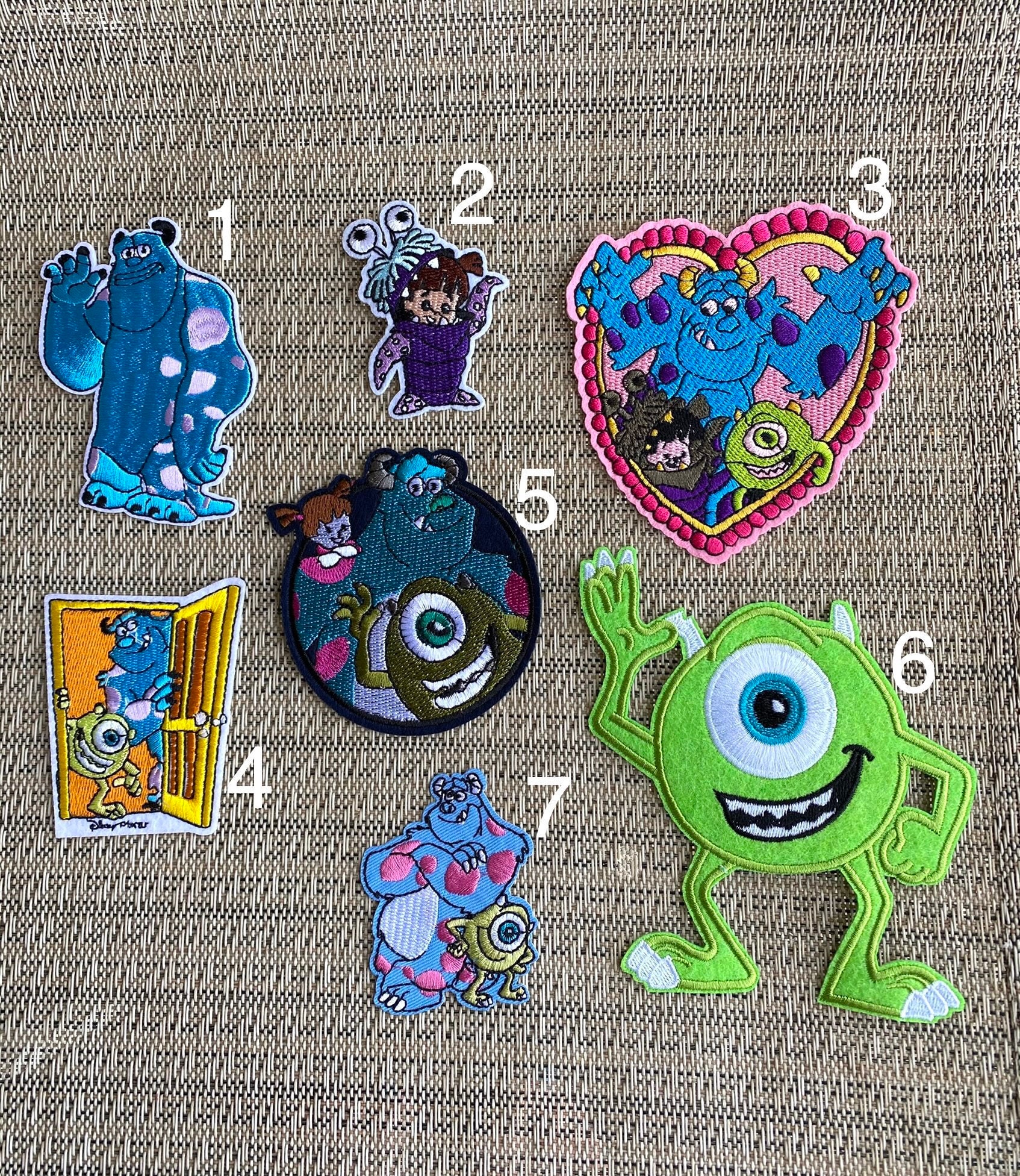Mike & Sulley Monster's Inc Iron-On Patches, Hobby Lobby