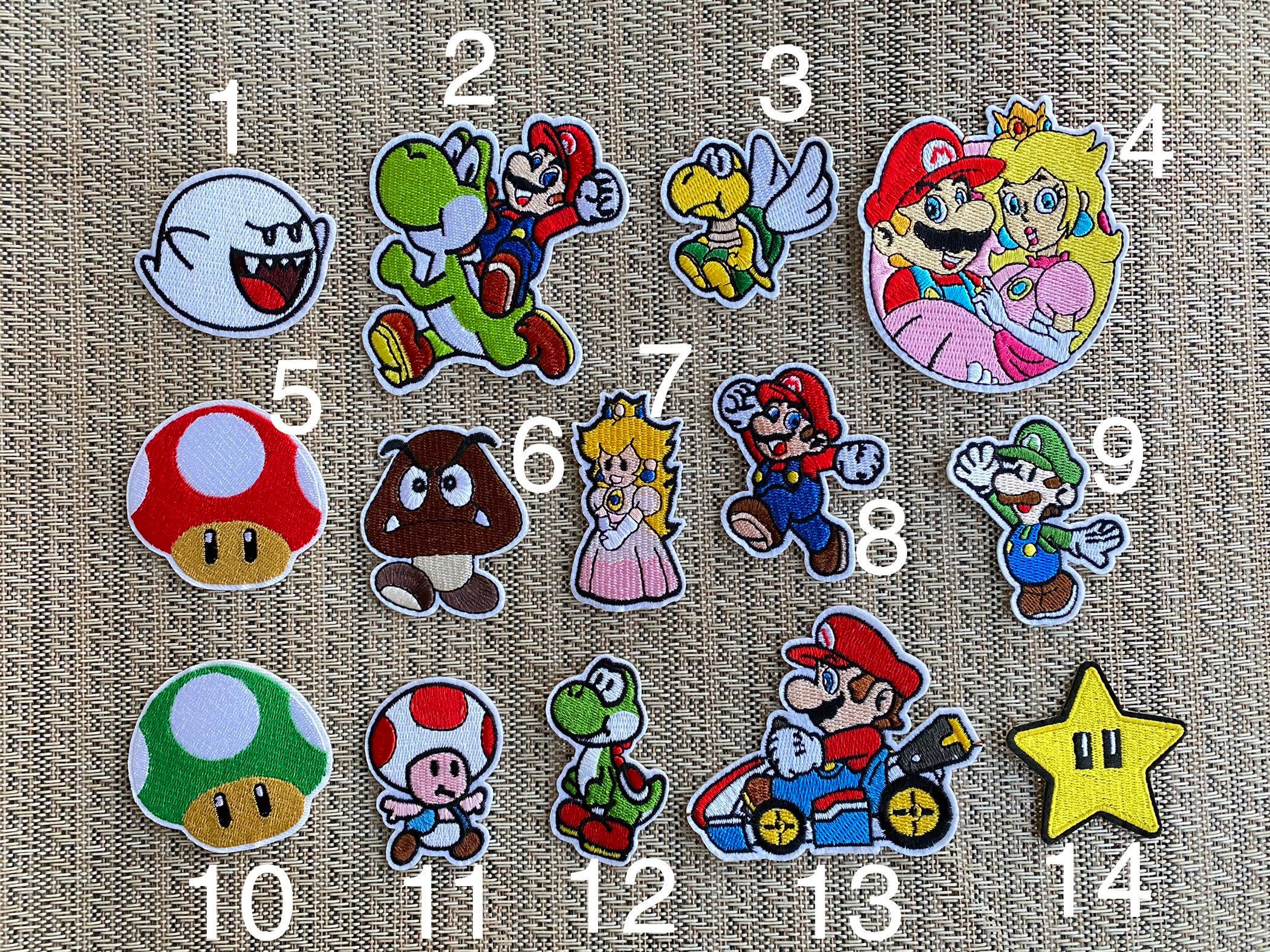 Embroidery Pattern Mario Luigi Yoshi Group - A.G.E Store patterns