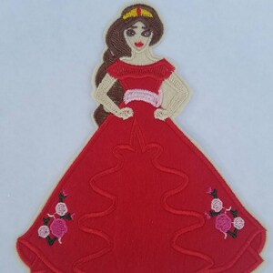 VENTA Parche termoadhesivo inspirado en Elena de Avalor, aplique grande inspirado en fiesta de cumpleaños de Elena de Avalor