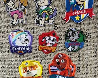 Limited quantities Dogs inspired iron on patch, Dogs birthday party embroidery patch inspired