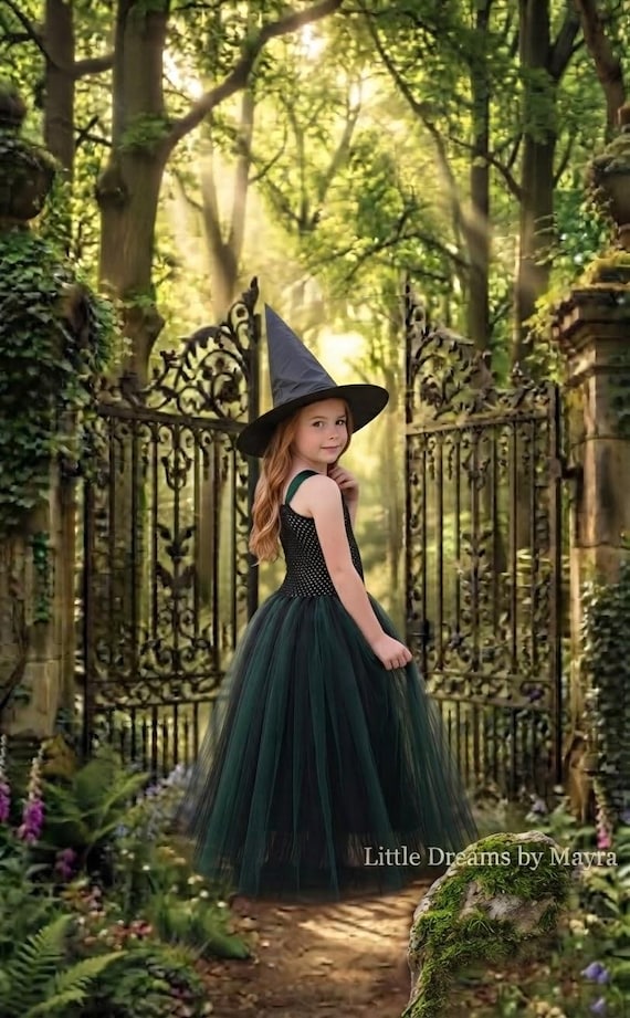Witch tutu dress and hat, Halloween tutu dress, witch costume any size from nb to adult, Adult witch costume