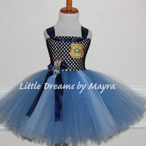 Zootopia inspired tutu dress, Zootopia inspired birthday party costume size nb to 12years
