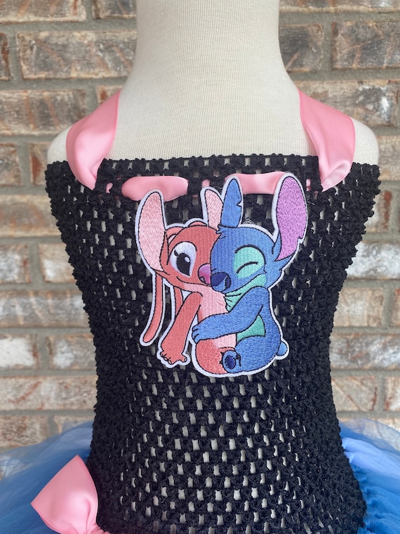 LittleDreamsbyMayra2 Stitch Inspired Tutu Dress, Lilo and Stitch Inspired Birthday Party Outfit Size NB to 14Years