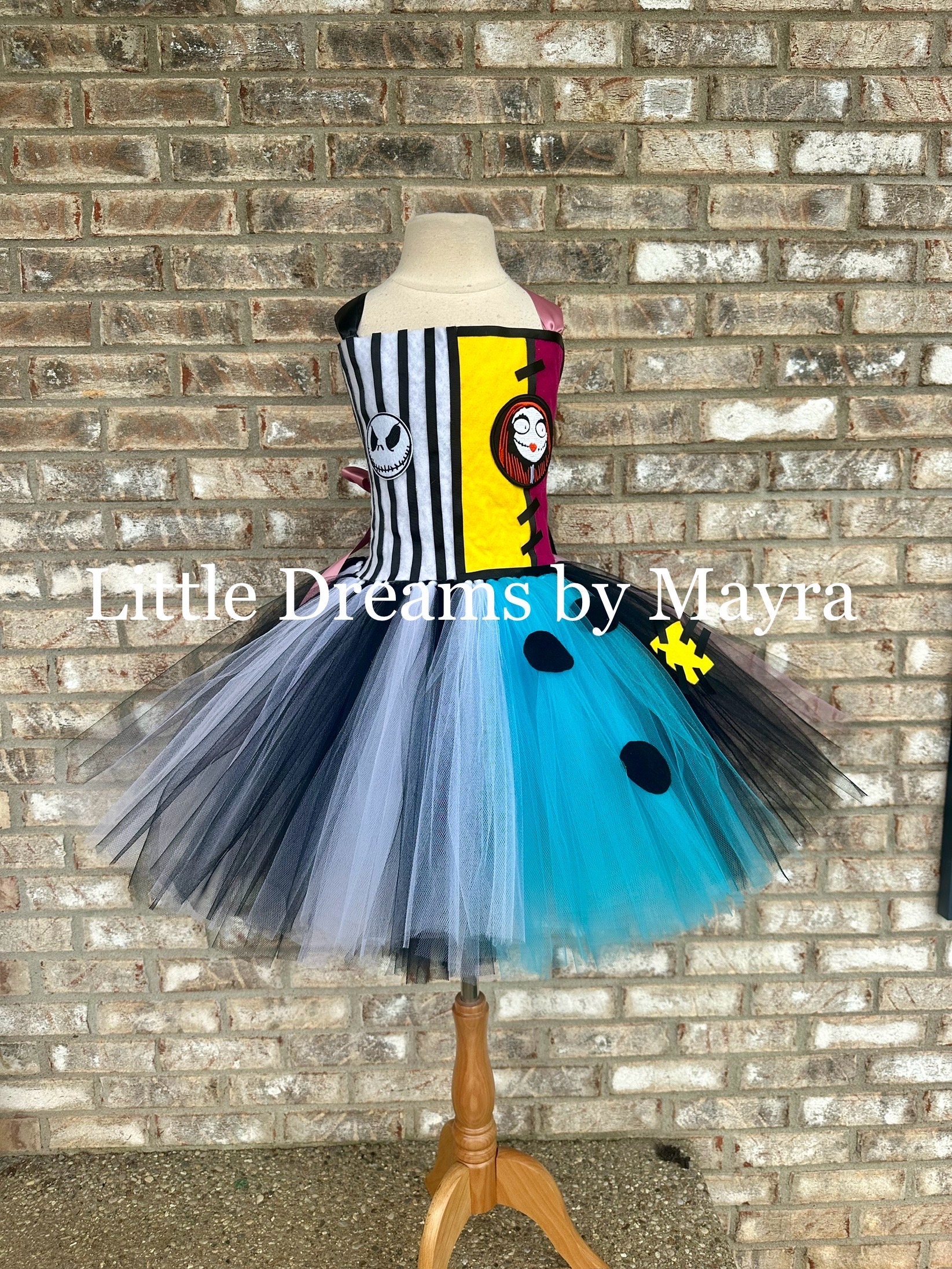 nightmare before christmas tutu dress Disney Nightmare Before Christmas Jack Skellington Sally Tulle Dress Toddler to Big Kid