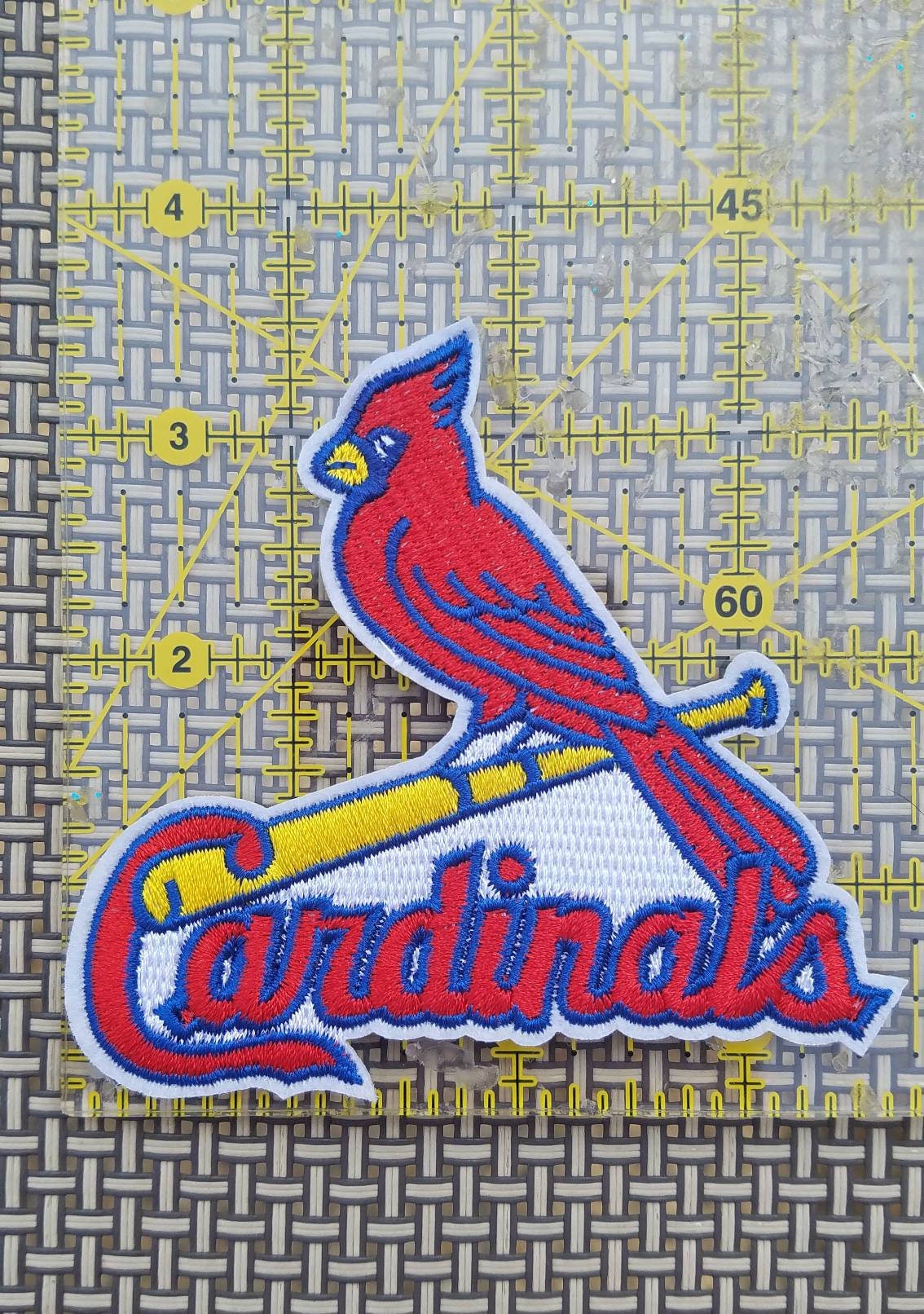 St. Louis Cardinals 58 100% Cotton Logo Sports Sewing & Craft Fabric 10 yd  By the Bolt, Red, White and Yellow 