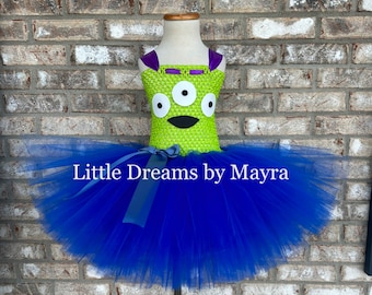 Alien inspired tutu dress, alien costume inspired birthday party outfit size nb to 14years