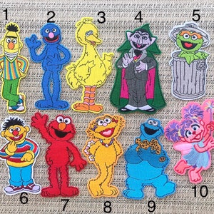 Large iron on patches puppets inspired embroidery iron on applique