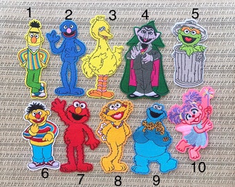 Large iron on patches puppets inspired embroidery iron on applique