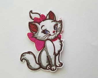 Marie The Cat iron on inspired patch, Marie The Cat birthday party inspired applique