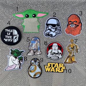 Galaxy inspired embroidery iron patch, Robot inspired iron on inspired patch