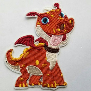 Norville the dragon iron on insired patch, Wallykazam iron on inspired patch, Wallykazam birthday inspired patch, Wally large patch inspired