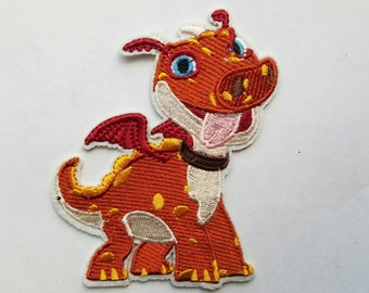 Norville the dragon iron on insired patch, Wallykazam iron on inspired patch, Wallykazam birthday inspired patch, Wally large patch inspired