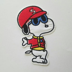 Snoopy iron on inspired patch, Charlie Brown birthday party inspired patch