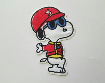 Snoopy iron on inspired patch, Charlie Brown birthday party inspired patch