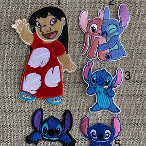Lilo and Stitch iron on inspired embroidery patch, Lilo birthday party inspired applique, lilo iron on inspired patch