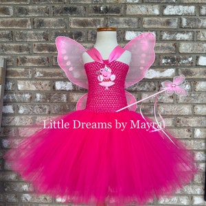 Peppa pig fairy inspired birthday tutu dress, Peppa pig party inspired costume outfit size nb to 14years