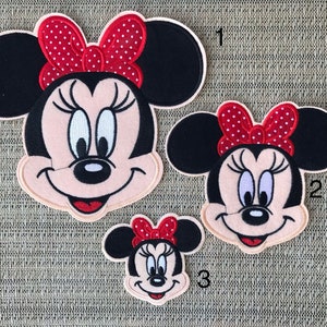 Disney © Iron-On Minnie Mouse Fairy Mouse Applique Patches Iron-Ons Patches
