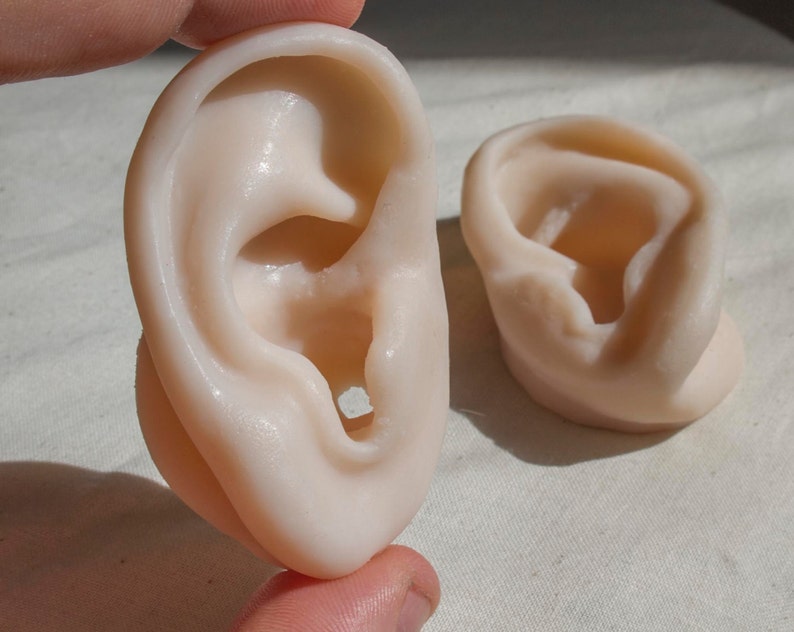 Pair of Skinlike Silicone Ears Acupuncture 3D sound Etsy