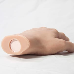 Pose-able Pair of Male Silicone Mannequin Hands - Light Skin Tone - Display Model Prop Lifesize image 4